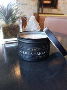 Suede & Smoke -8oz. Soy Candle