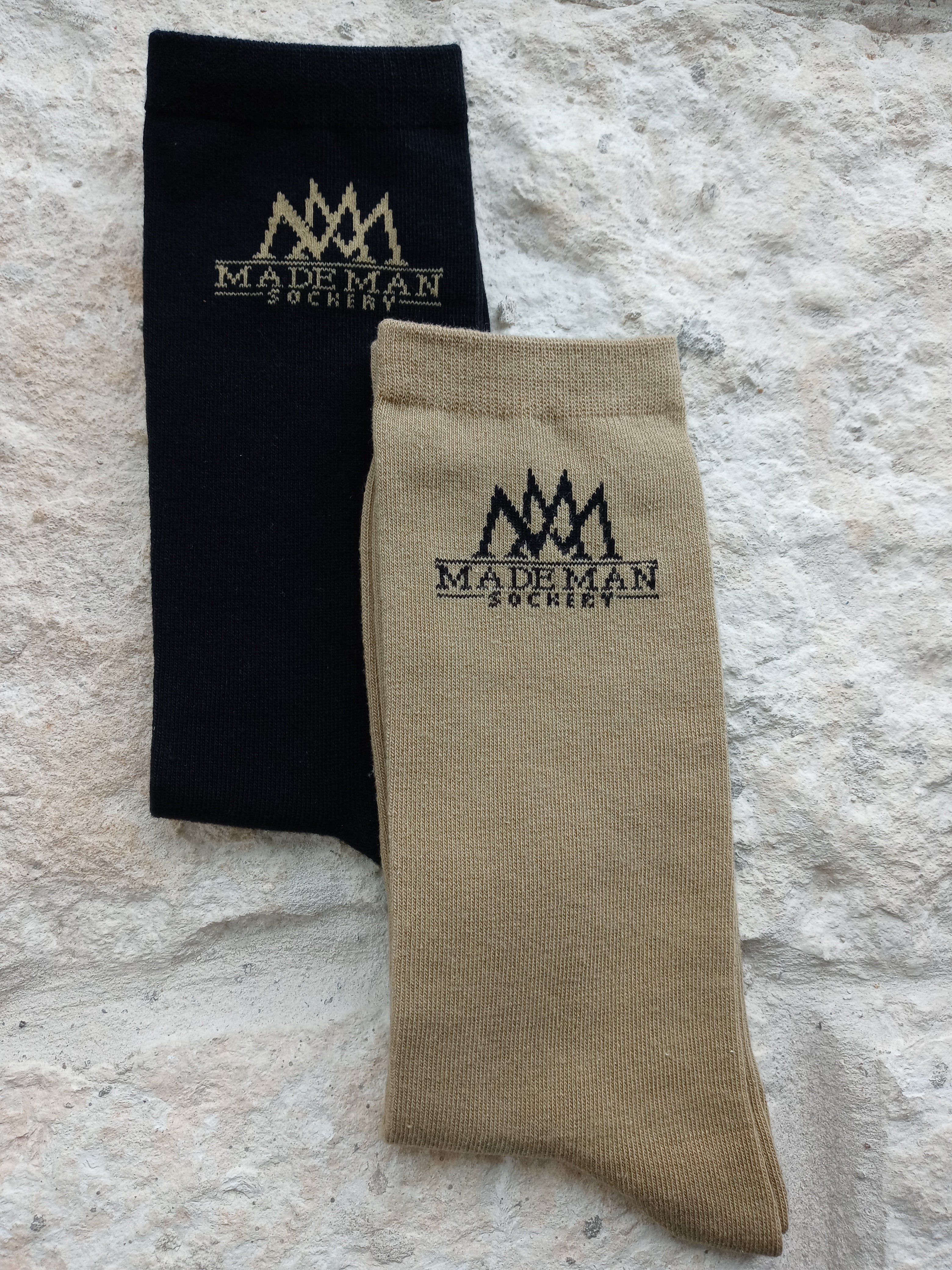 Logo Set -2 pr.  Black/Khaki